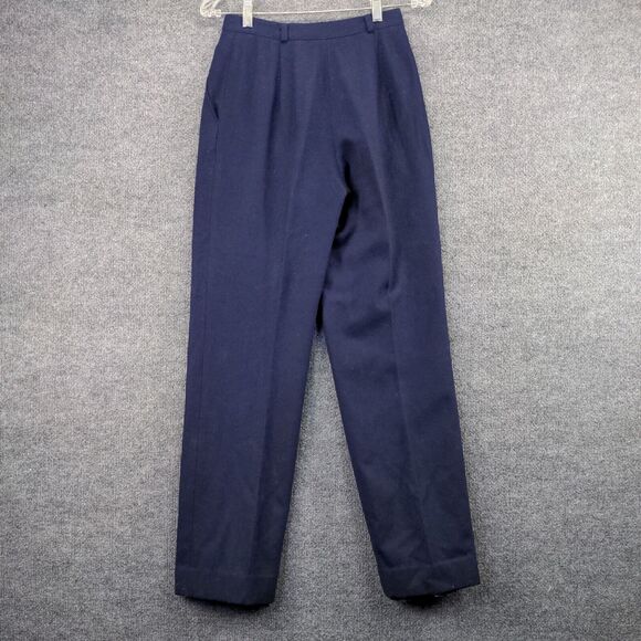 Slices Dress Pants Womens Size 7 Blue Wool Blend Made in Japan - Picture 3 of 12